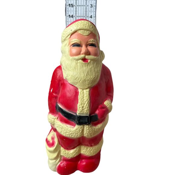 Vintage 1960s Union 13" Santa Claus Blow Mold Light Up Christmas Decoration - Picture 2 of 9